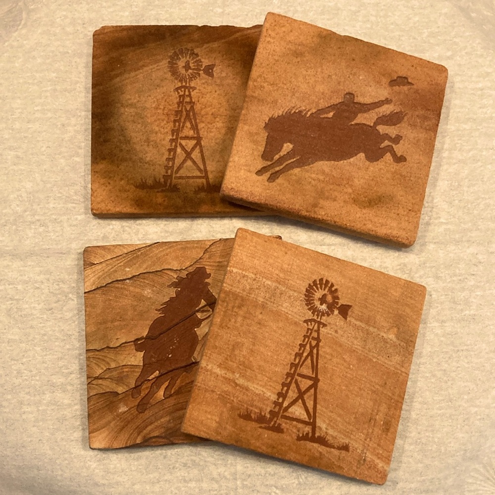 Set of 4 Thirsty Stone Coasters